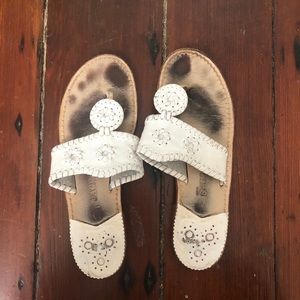 white jack rogers size 7